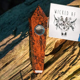 Red Obsidian Crystal Pipe